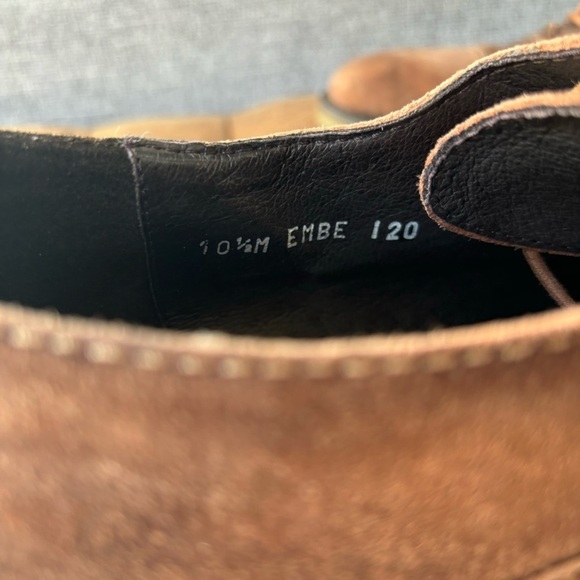 Donald J Pliner Embe Brown Suede Oxford Dress Shoes 10.5 - Picture 15 of 15